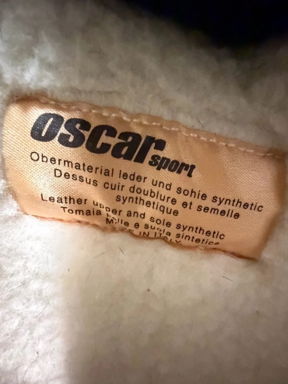 Oscar Sport made in Italy Black Fur Trim Apres Ski Snow Winter Boots Womens 6.5